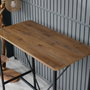 Hanah Home Mesa de bar Nordic Nogal y Negro